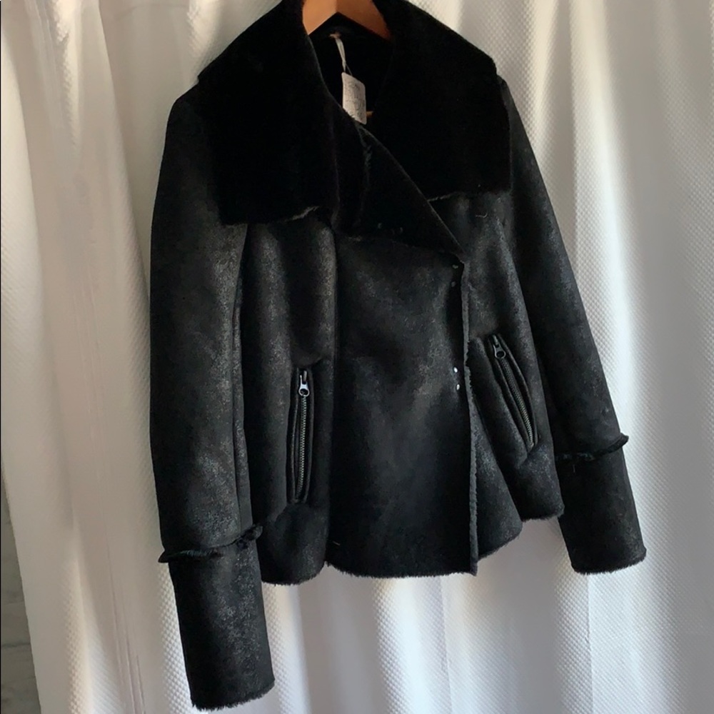 Freepeople shearling jacket NWT